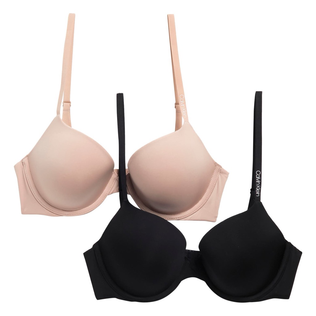 (2) Calvin Klein Pure Micro Lightly Lined Demi Bra.